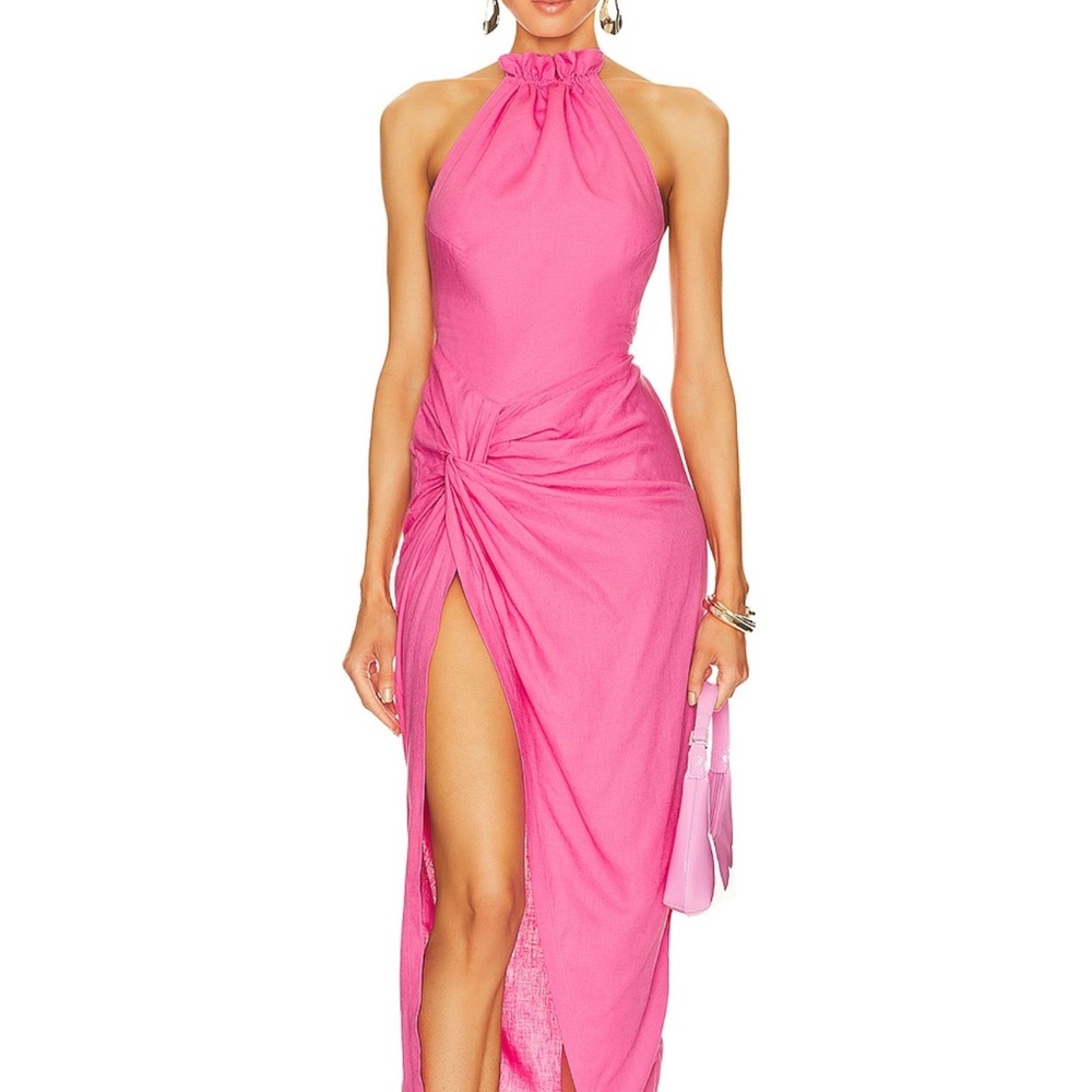 OW Collection Elegant Pink Isla Dress